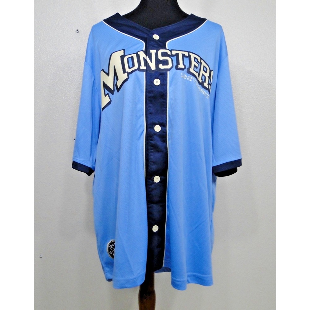 Disney Parks Monsters University Baseball Jersey XXL Sulley Mike Wazowski Pixar